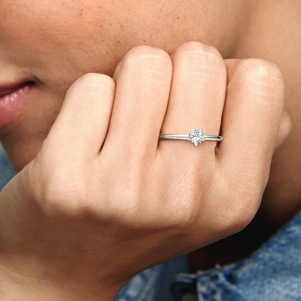 Pandora Celestial Sparkling Star Solitaire Ring - Image 3