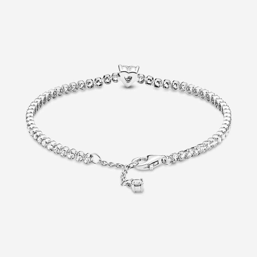 Pandora Sparkling Heart Tennis Bracelet - Image 3