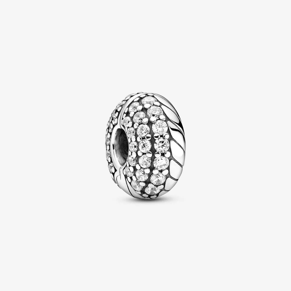 Pandora Pave Snake Chain Pattern Clip