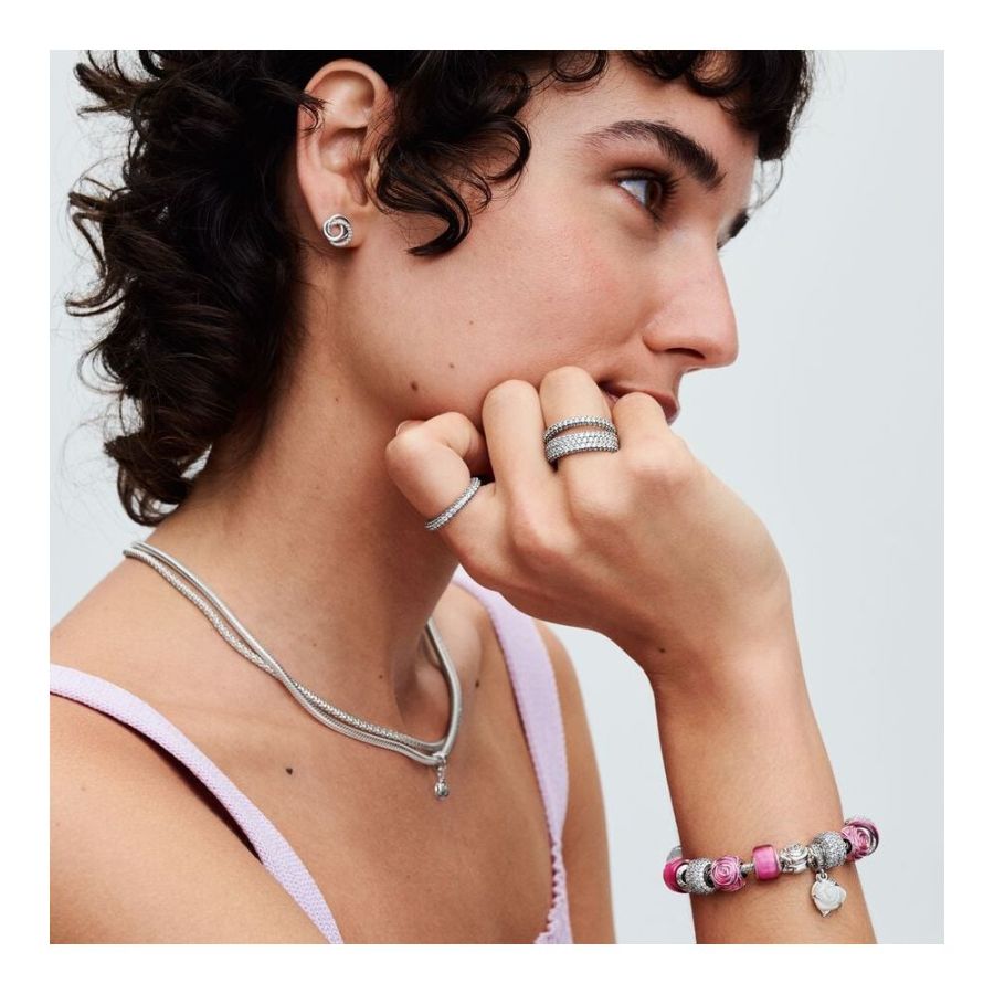 Pandora Pink Rose in Bloom Charm - Image 5