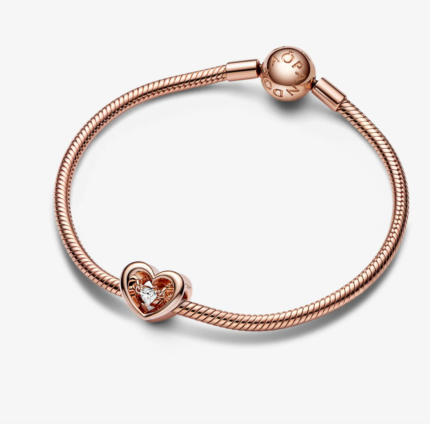 Pandora Radiant Heart & Floating Stone Charm - Image 3