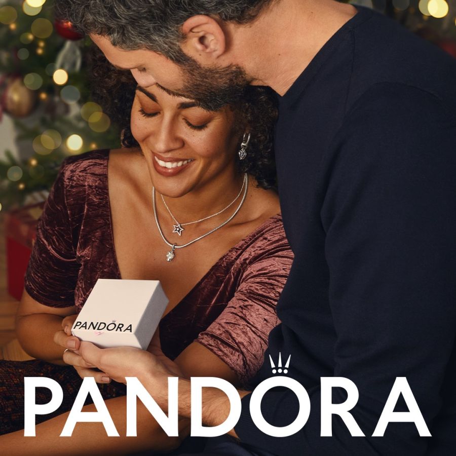 Pandora Sparkling Herbarium Cluster Pendant Necklace - Image 6