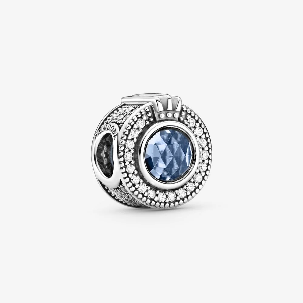 Pandora Sparkling Blue Crown O Bead