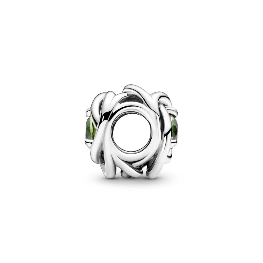 Pandora August Spring Green Eternity Circle Charm - Image 7