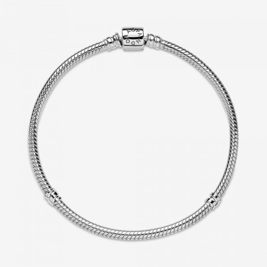 Pandora Moments Barrel Clasp Snake Chain Bracelet - Image 4