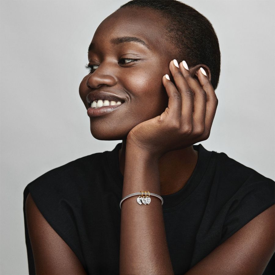 Pandora Two-tone Splittable Friendship Triple Dangle Charm - Image 3