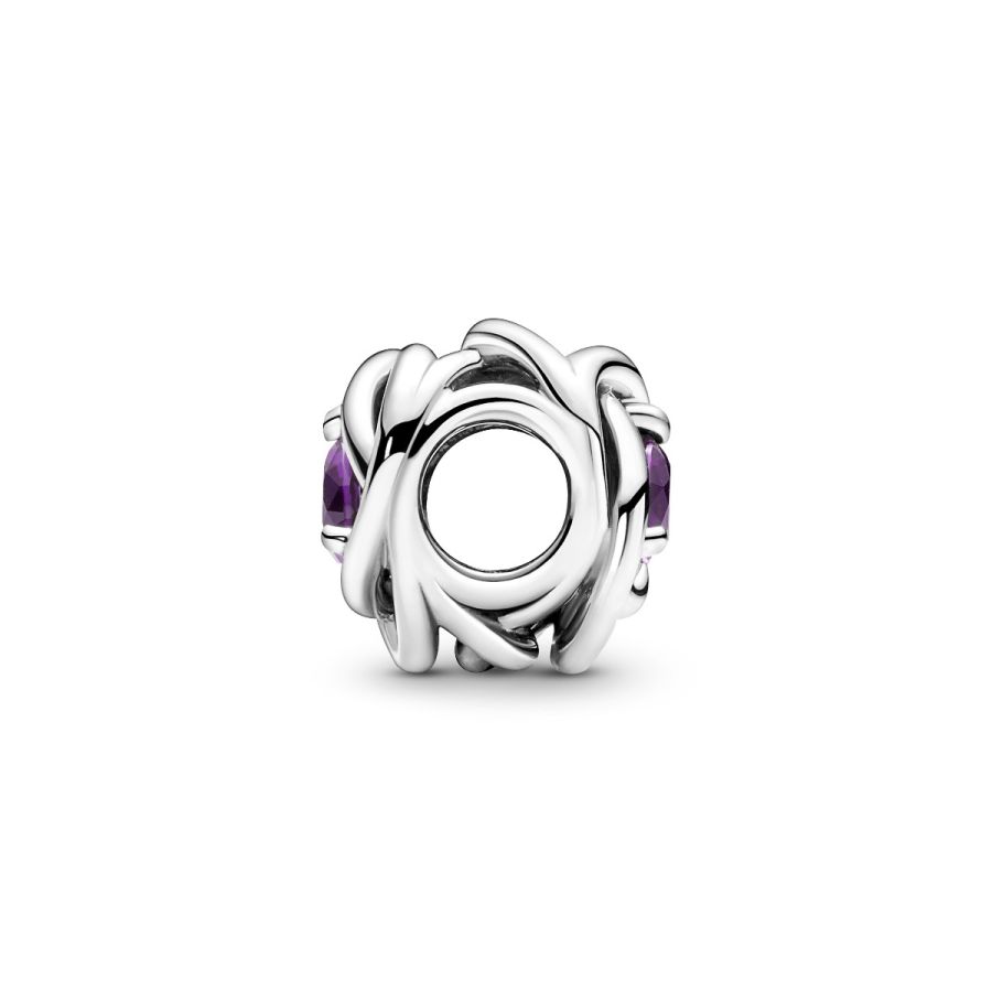 Pandora February Purple Eternity Circle Charm - Image 7