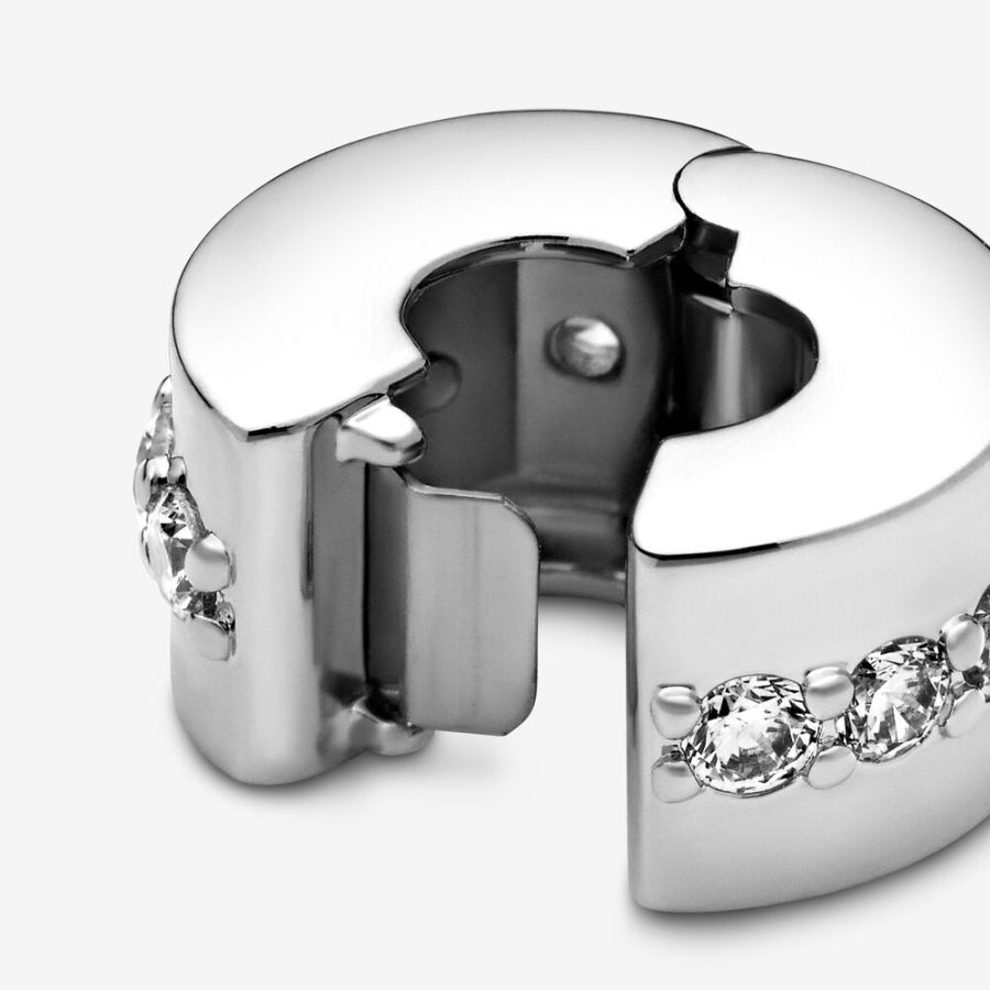Pandora Clear Sparkling Row Clip Charm - Image 5
