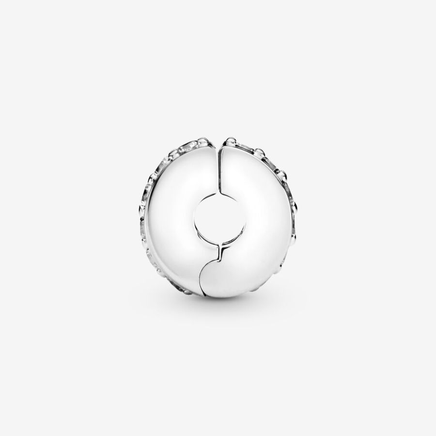 Pandora Clear Sparkling Row Clip Charm - Image 4
