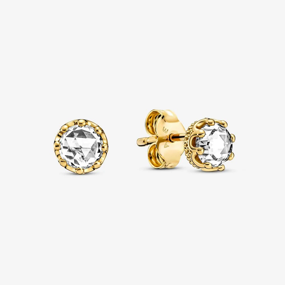 Pandora Clear Sparkling Crown Stud Earrings